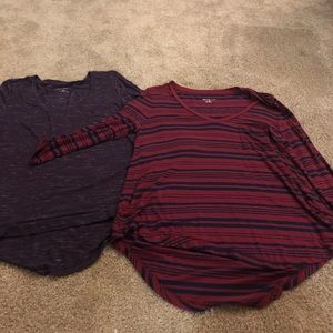 Mid length long sleeve shirts